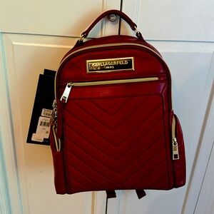 Karllagerfeld Paris red back pack